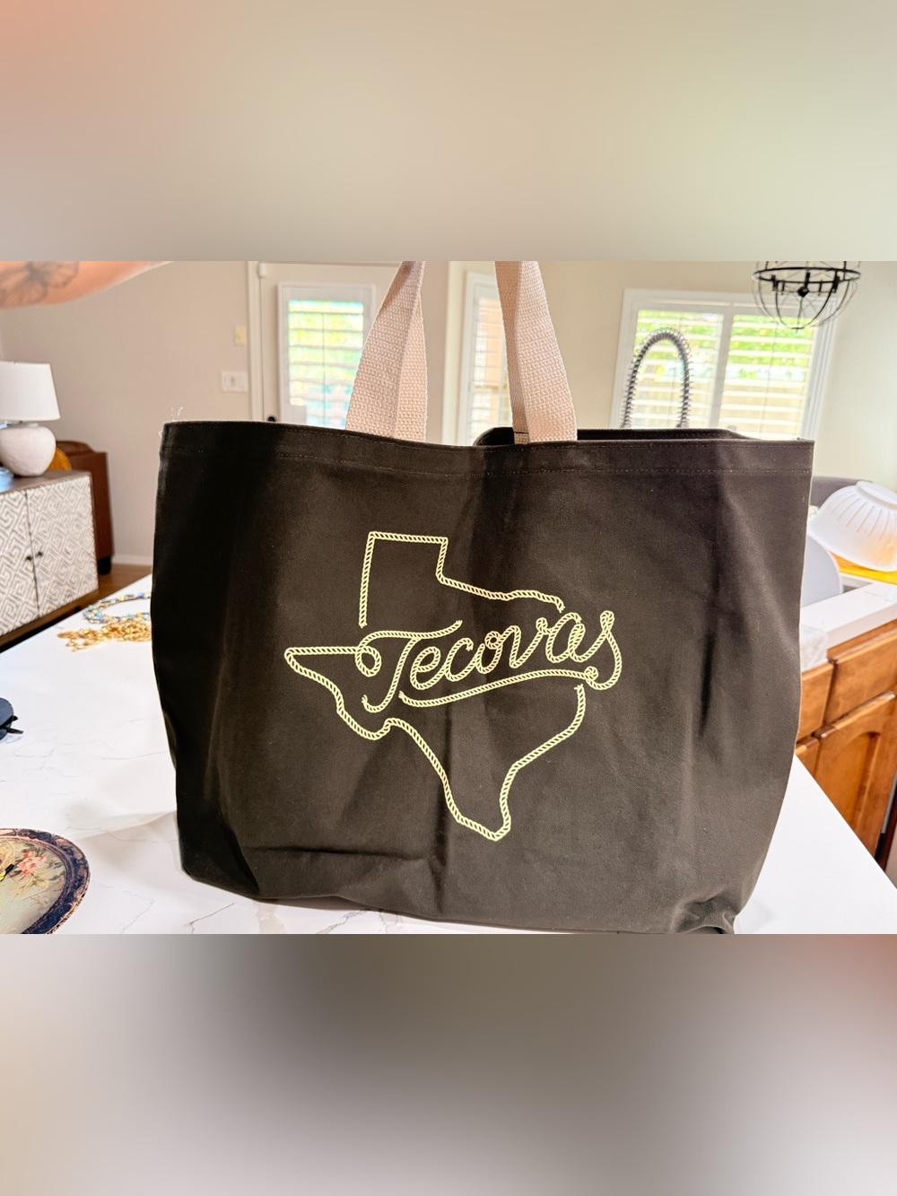 NWOT Tecovas Canvas Tote Bag - Black